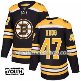 Adidas Maillot de Hockey Boston Bruins Torey Krug 47 2017-2018 Noir Authentic - Enfant